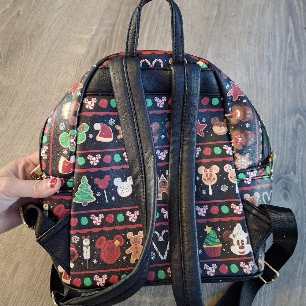 Disney Parks Loungefly Bag Holiday Christmas Snacks Food Backpack 2019 Retired